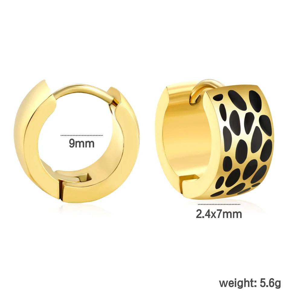 Gold Hoops- spotted