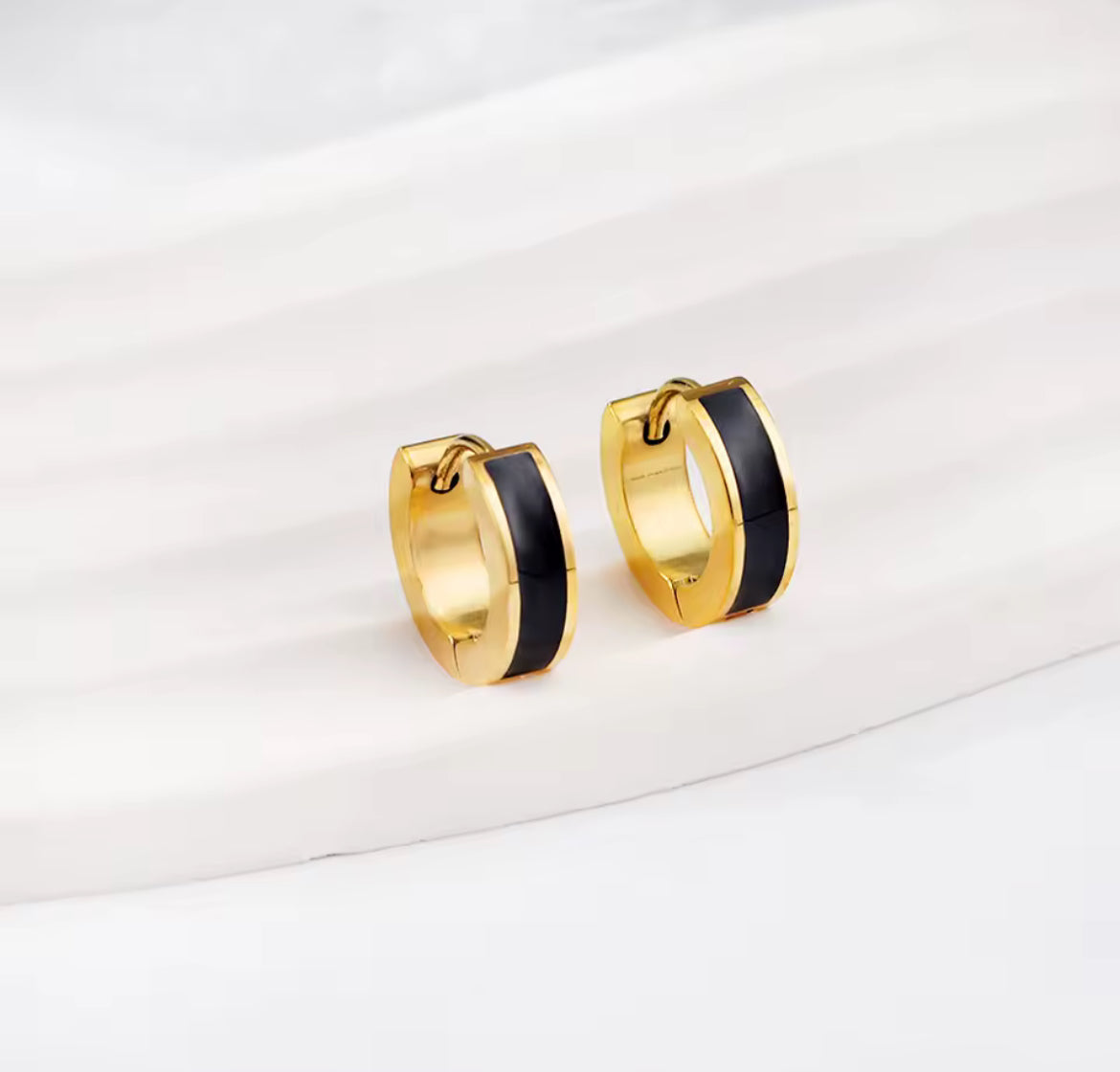 Solid Black Hoop