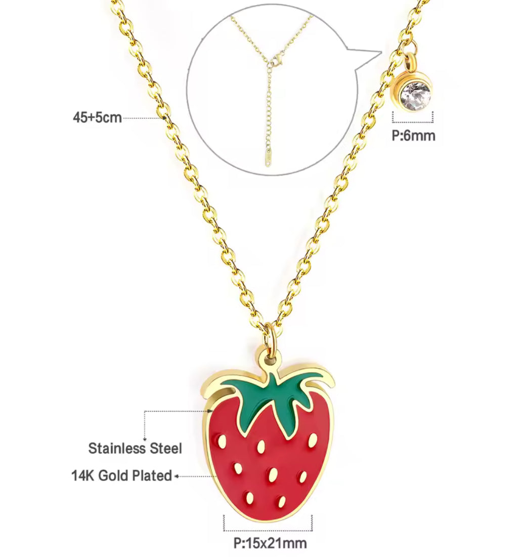 Strawberry Necklace