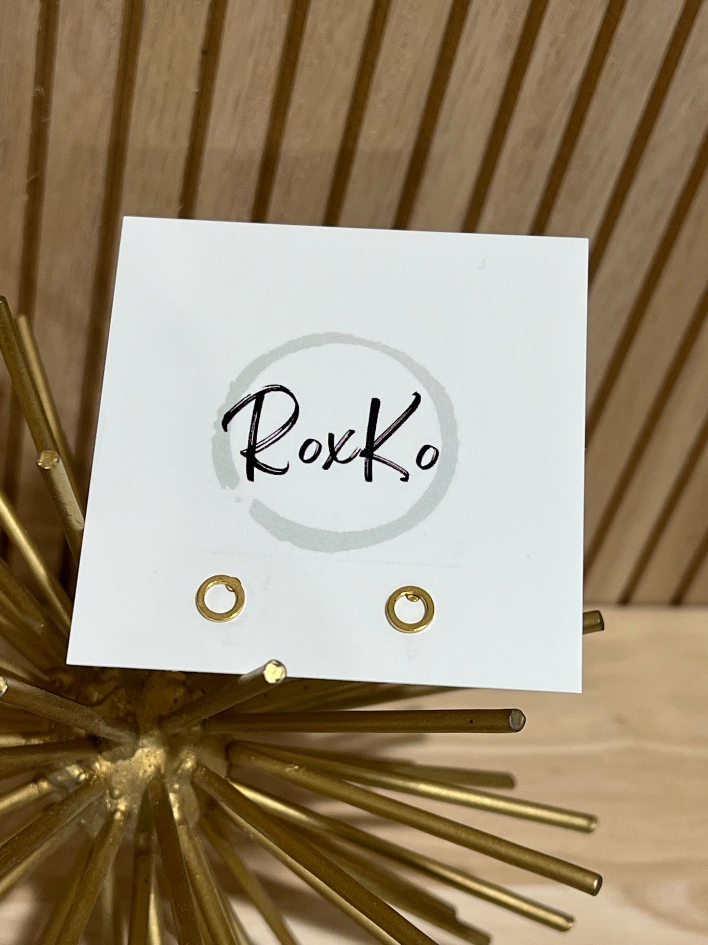 Stacker: Gold Circle (screw backs)