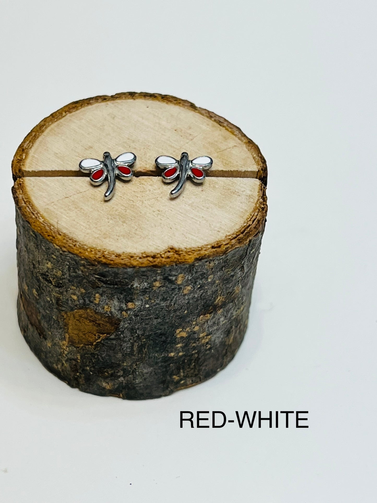 Dragon Flies Misc Colors-Silver (Screw Back)