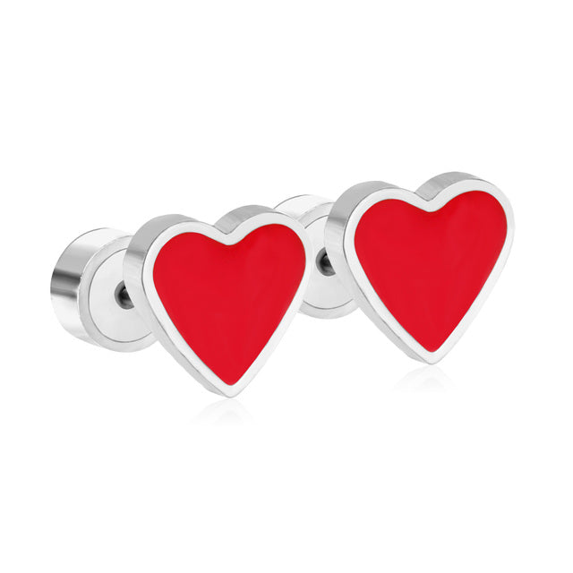 Heart Silver (Red)