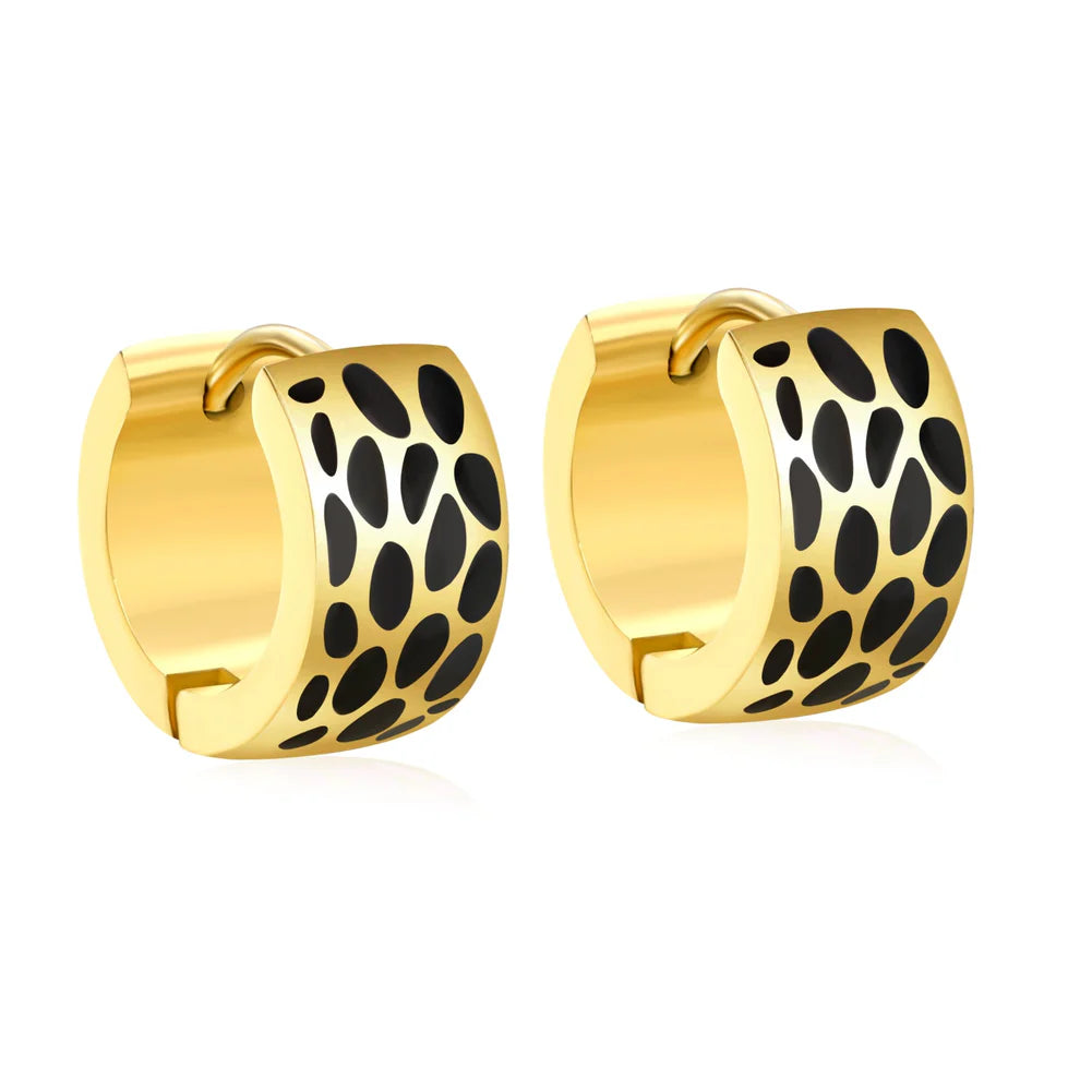 Gold Hoops- spotted