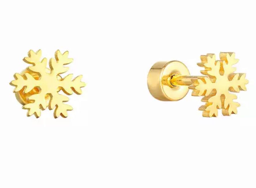 Snowflake Gold (Screw Back)